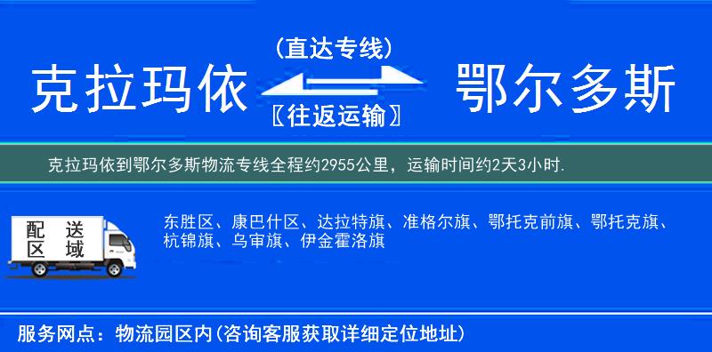 克拉瑪依到物流專(zhuān)線